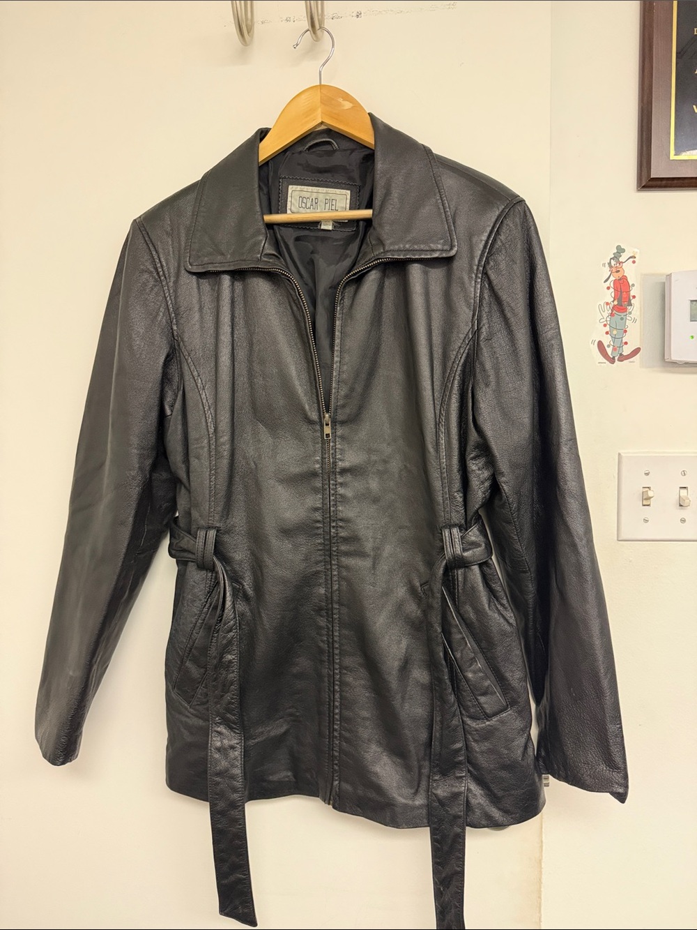 Genuine Leather Black Women's Zip-Front Jacket